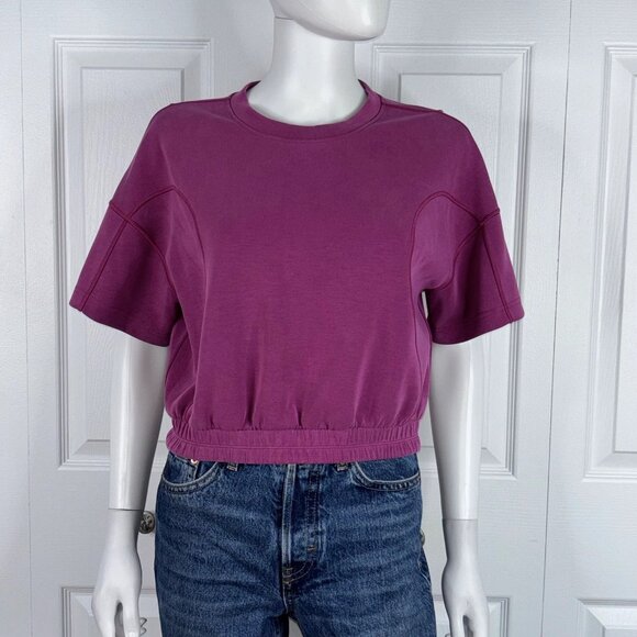 LULULEMON SOFTSTREME short sleeve women's sweater size 6 - Picture 5 of 5